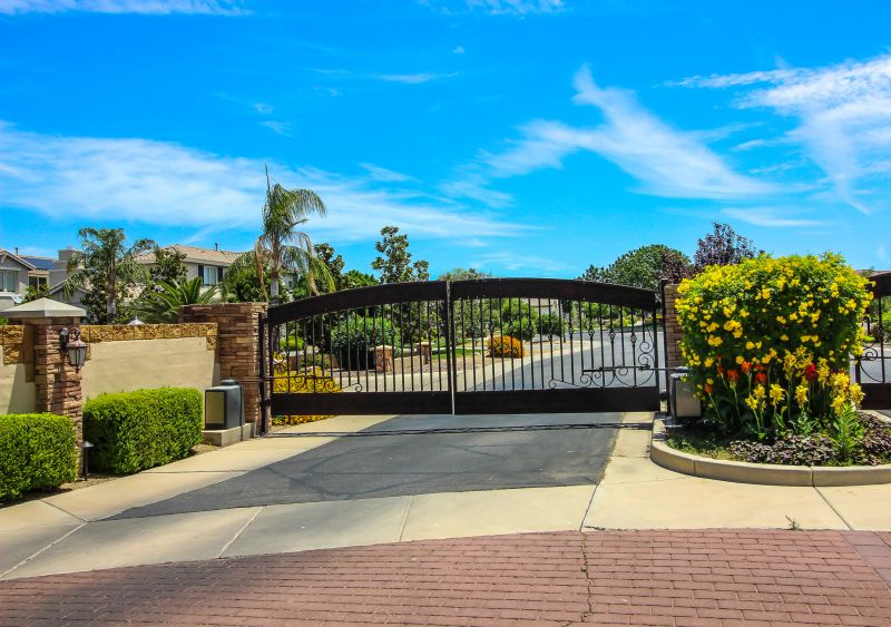 Driveway Gate with Ornamental Details