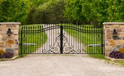 Elegant Wrought Iron Gate