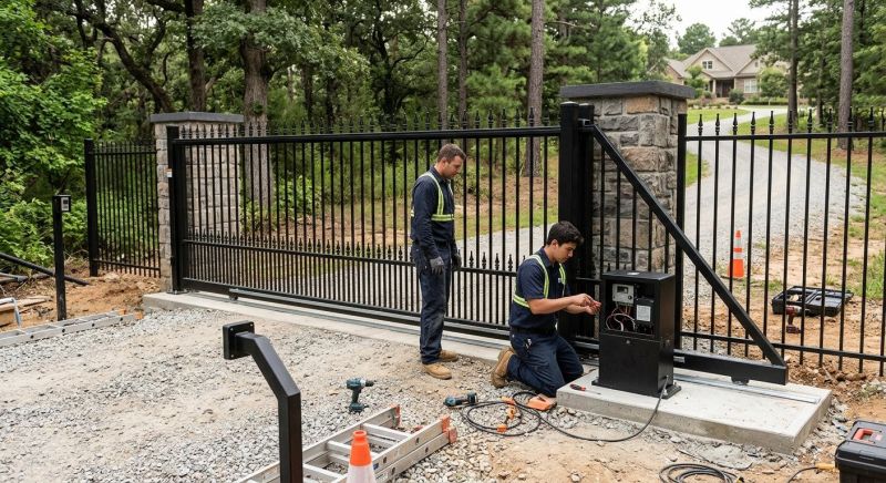 Main Gate Installation in Boca Raton, FL