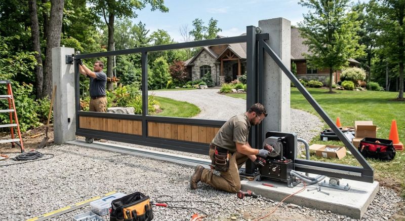Main Gate Installation in Annapolis, MD