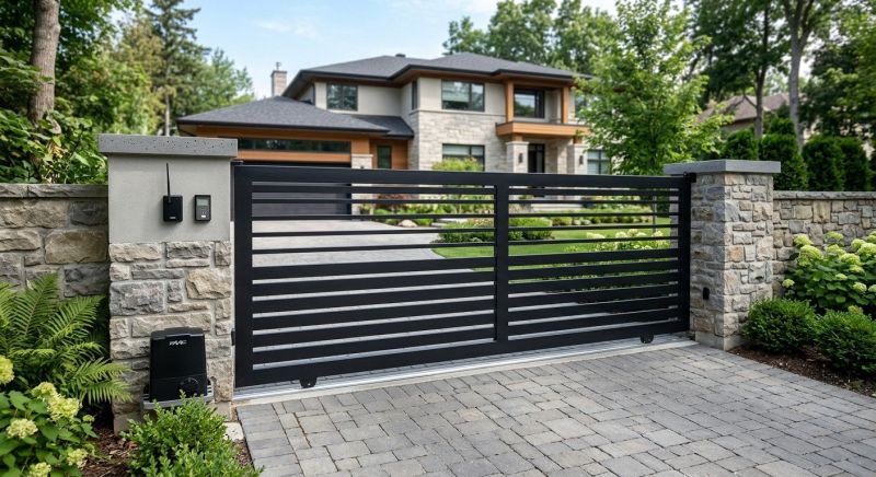 Driveway Fence Installation in Roswell, GA