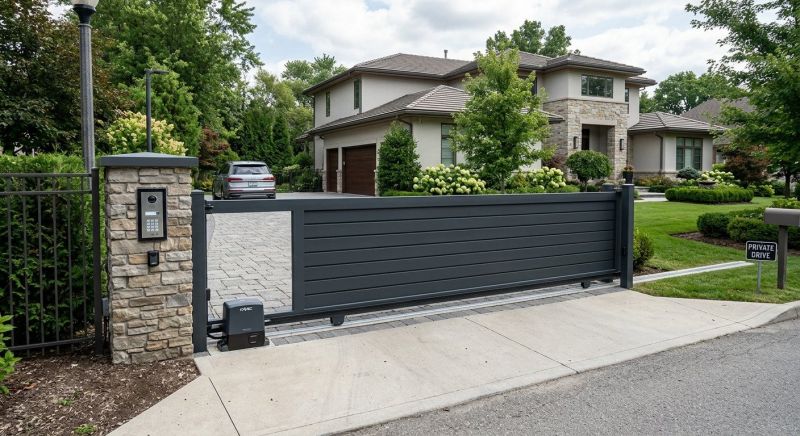 Motorized Gate Installation in Roswell, GA
