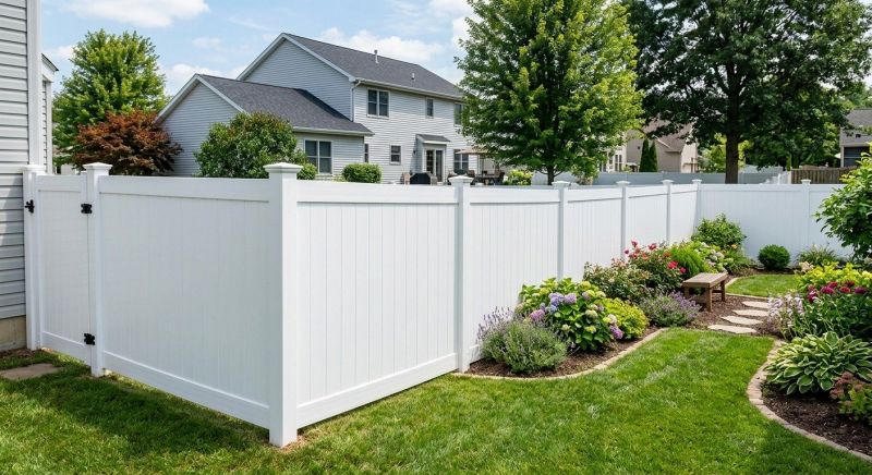 White Pvc Fence Installation in Alpharetta, GA